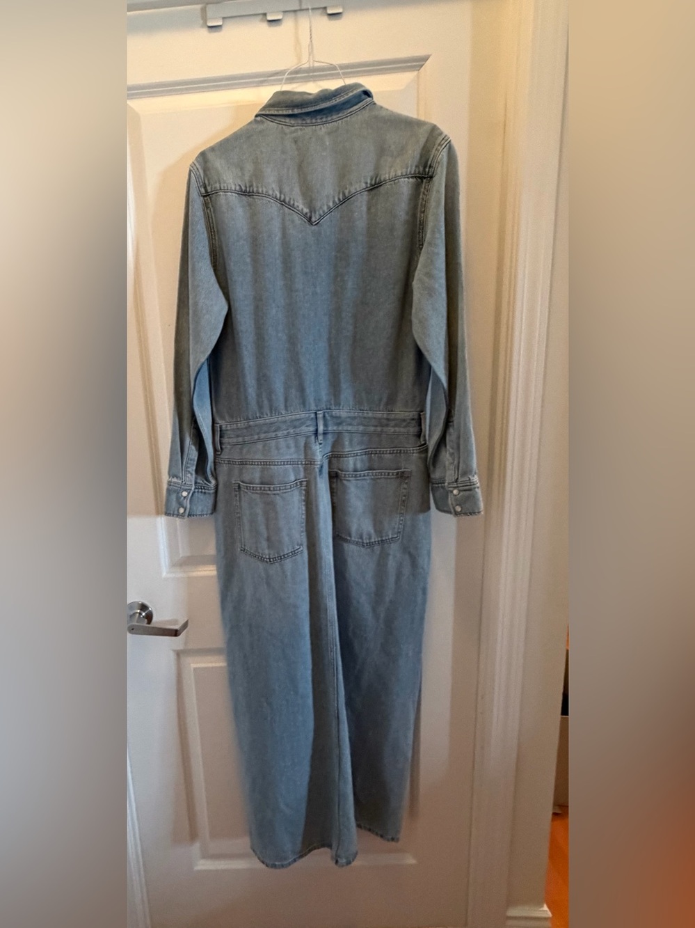 COS Denim Maxi Shirt Dress Organic Cotton Lyocell US 6 BNWOT - Picture 11 of 16